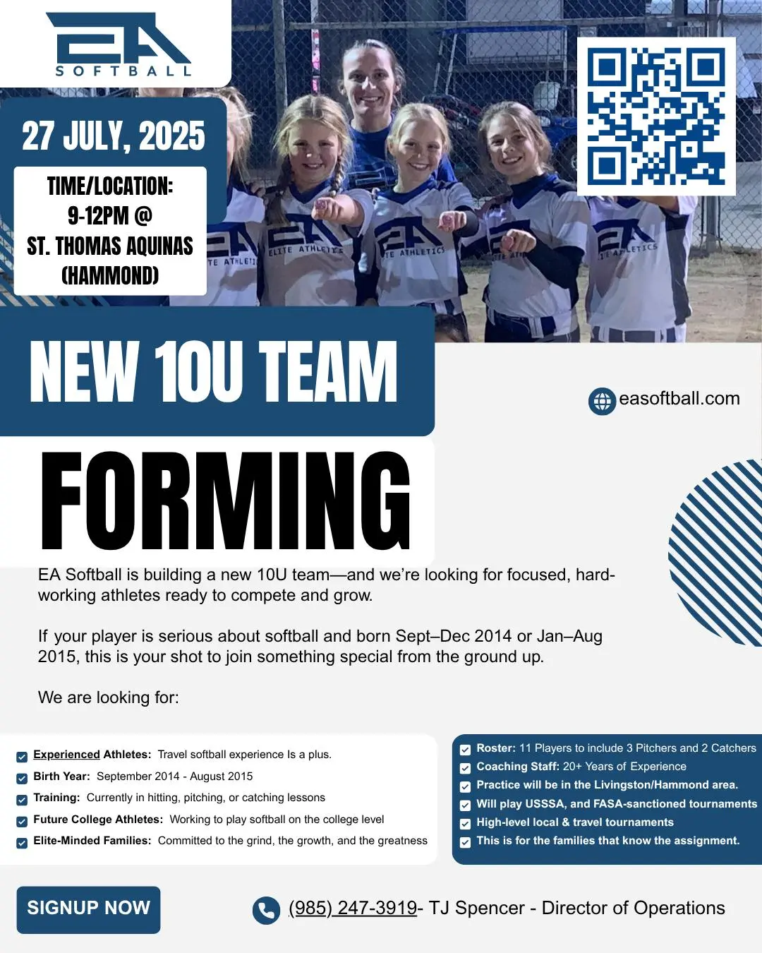 ea softball 10u tryout july 27