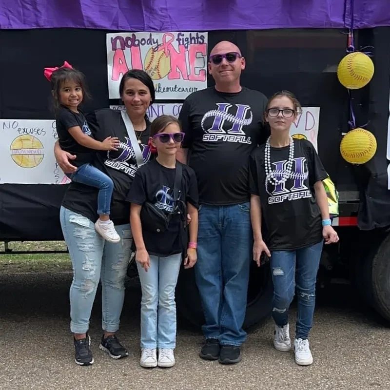 tj spencer and family ea softball