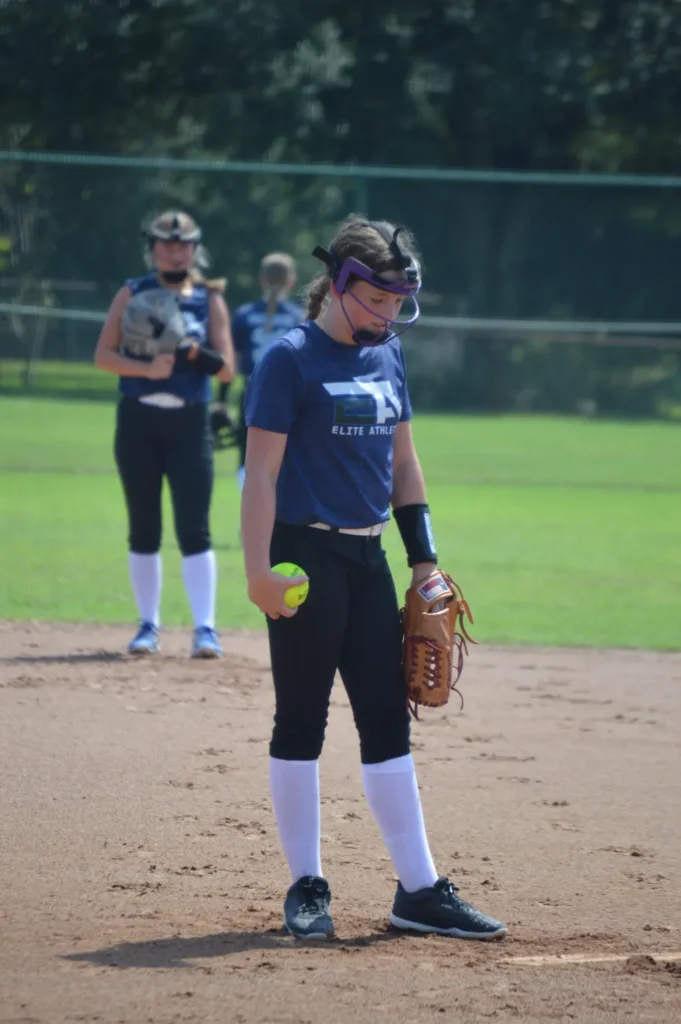 eden bowman pitcher looking down