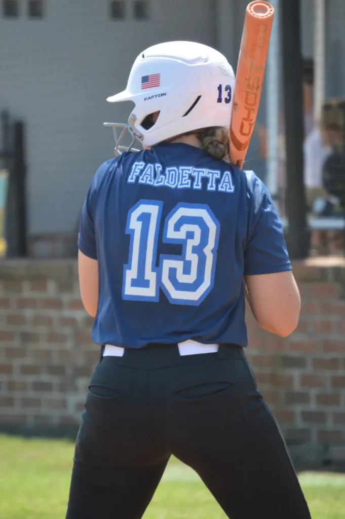 julia at bat