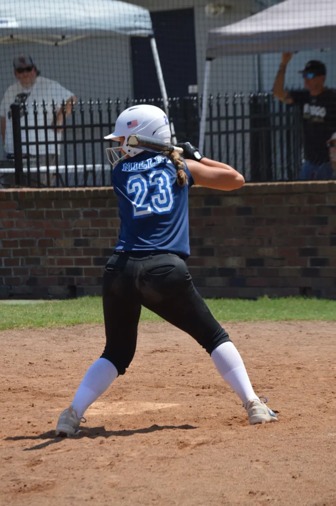mattie at bat